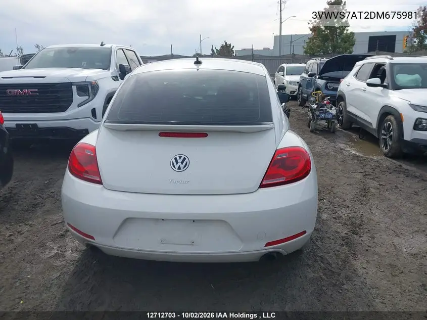 2013 VOLKSWAGEN BEETLE VIN 3VWVS7AT2DM675981 — фото 16