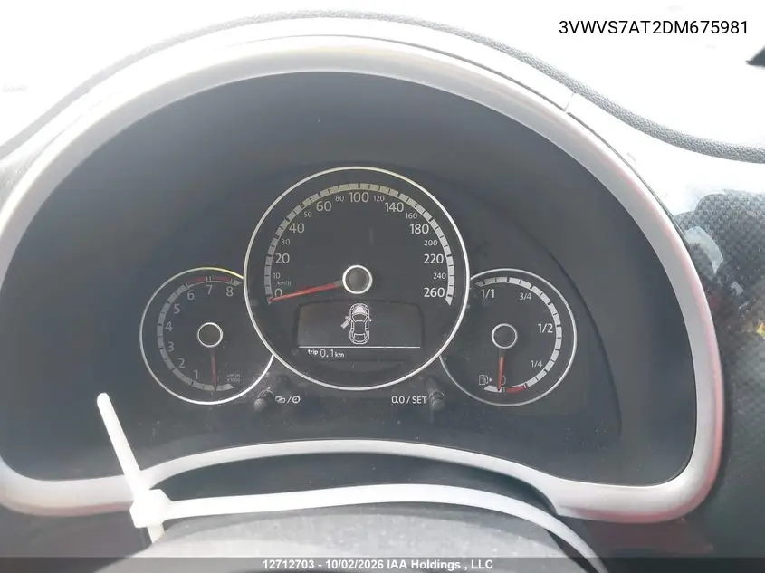 2013 VOLKSWAGEN BEETLE VIN 3VWVS7AT2DM675981 — фото 7