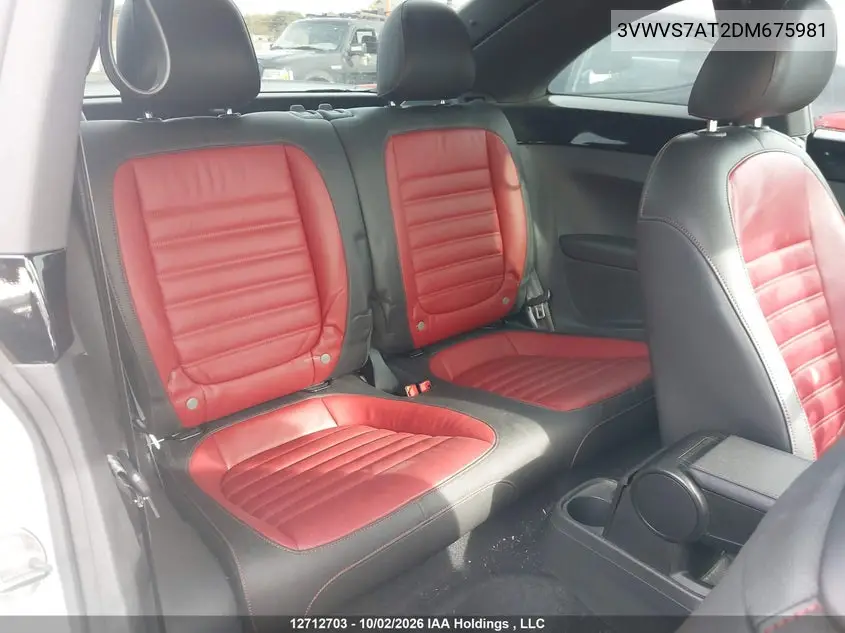 2013 VOLKSWAGEN BEETLE VIN 3VWVS7AT2DM675981 — фото 8