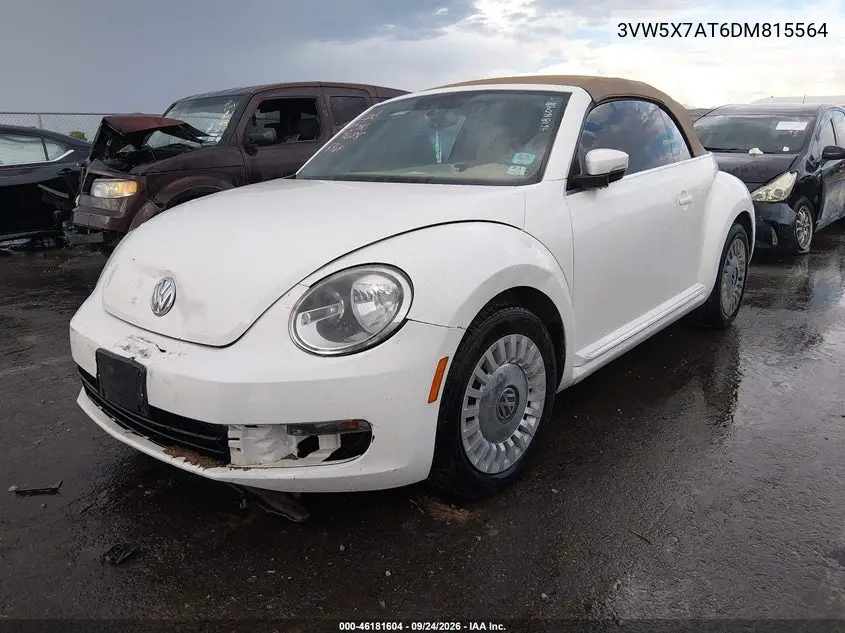 2013 VOLKSWAGEN BEETLE VIN 3VW5X7AT6DM815564 — фото 2