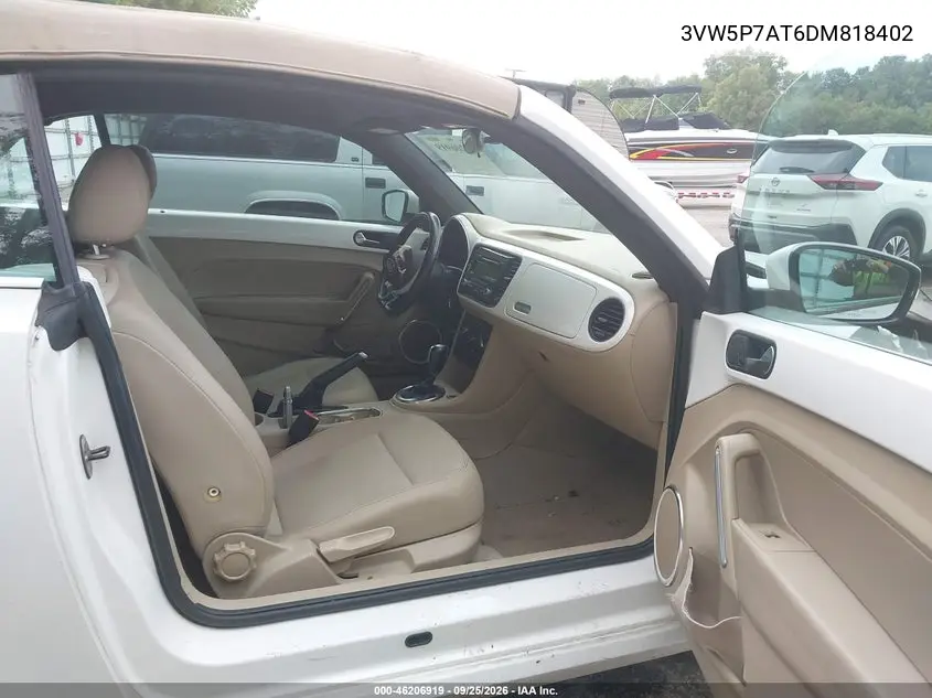 2013 VOLKSWAGEN BEETLE VIN 3VW5P7AT6DM818402 — фото 5