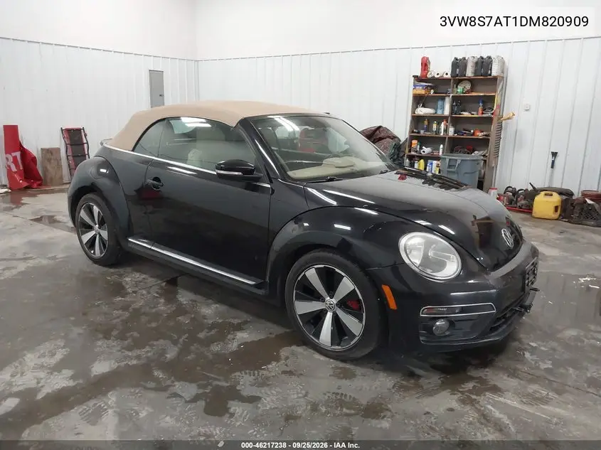 VOLKSWAGEN BEETLE 2013, VIN 3VW8S7AT1DM820909