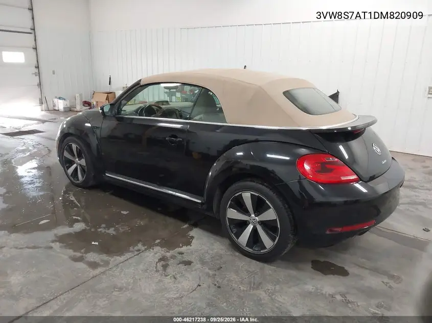 2013 VOLKSWAGEN BEETLE VIN 3VW8S7AT1DM820909 — фото 3