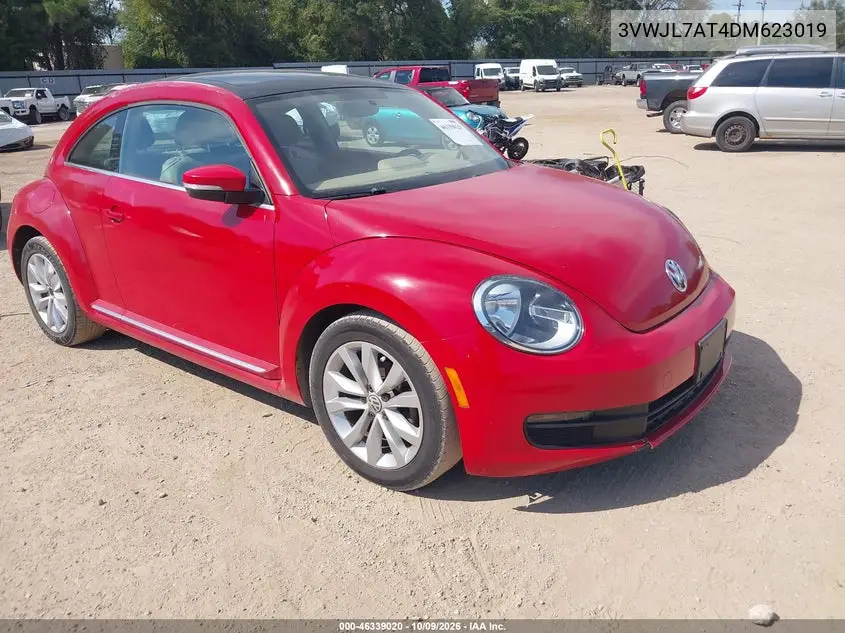 VOLKSWAGEN BEETLE 2013, VIN 3VWJL7AT4DM623019