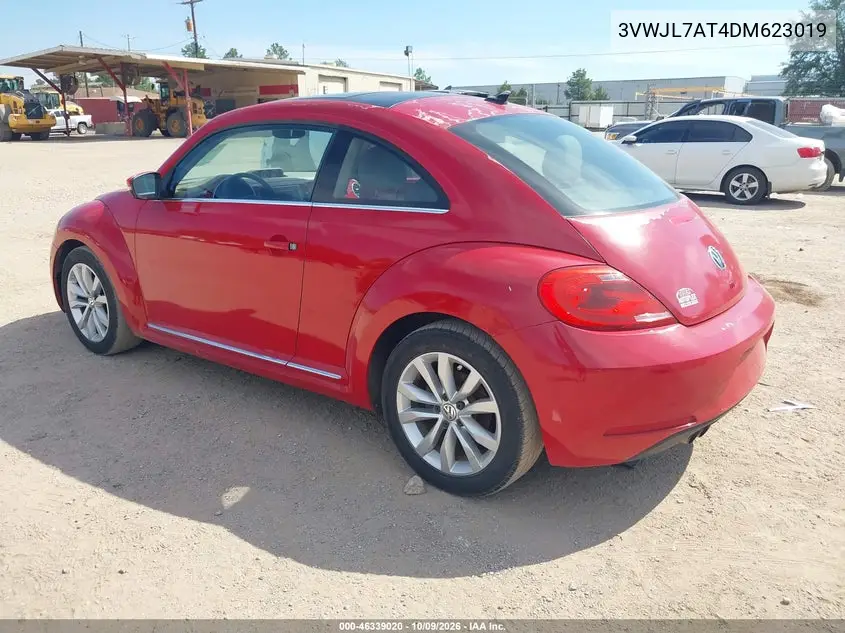 2013 VOLKSWAGEN BEETLE VIN 3VWJL7AT4DM623019 — фото 3
