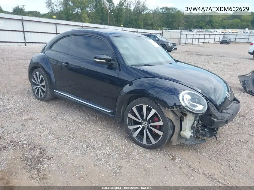 VOLKSWAGEN BEETLE 2013, VIN 3VW4A7ATXDM602629