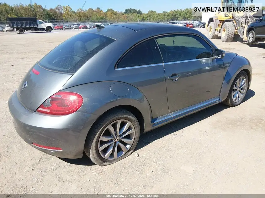 2014 VOLKSWAGEN BEETLE VIN 3VWRL7AT1EM638937 — фото 4