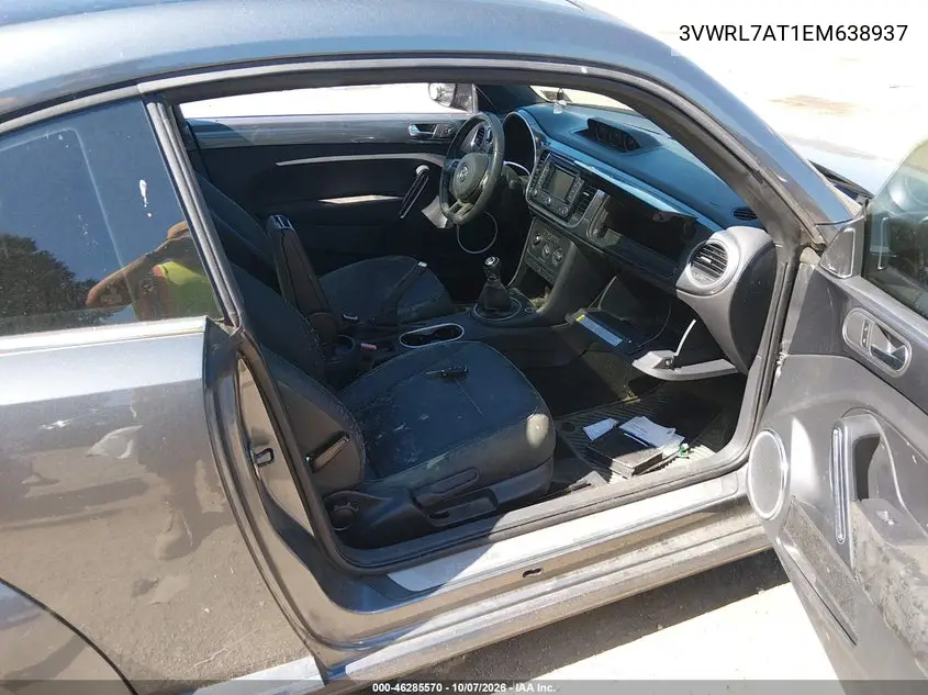2014 VOLKSWAGEN BEETLE VIN 3VWRL7AT1EM638937 — фото 5