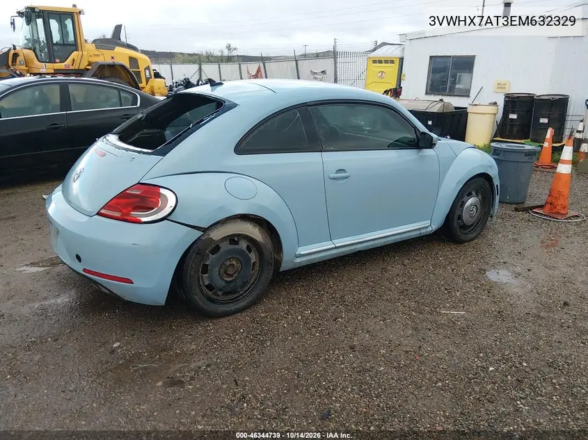 2014 VOLKSWAGEN BEETLE VIN 3VWHX7AT3EM632329 — фото 4