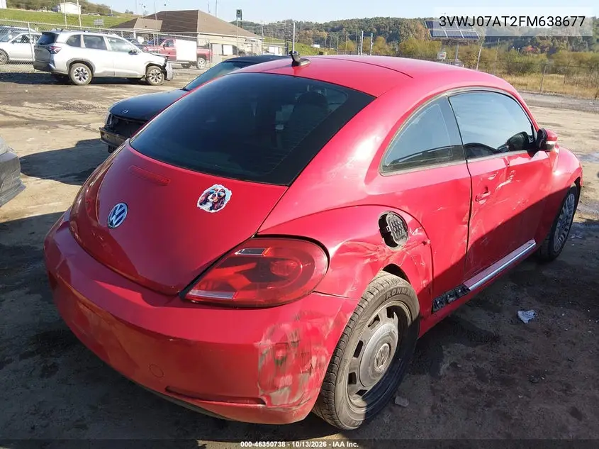 2015 VOLKSWAGEN BEETLE VIN 3VWJ07AT2FM638677 — фото 4