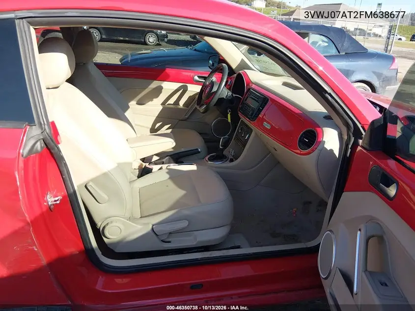 2015 VOLKSWAGEN BEETLE VIN 3VWJ07AT2FM638677 — фото 5