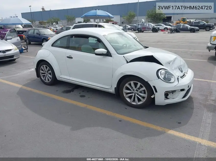 VOLKSWAGEN BEETLE 2017, VIN 3VWF17AT9HM624720
