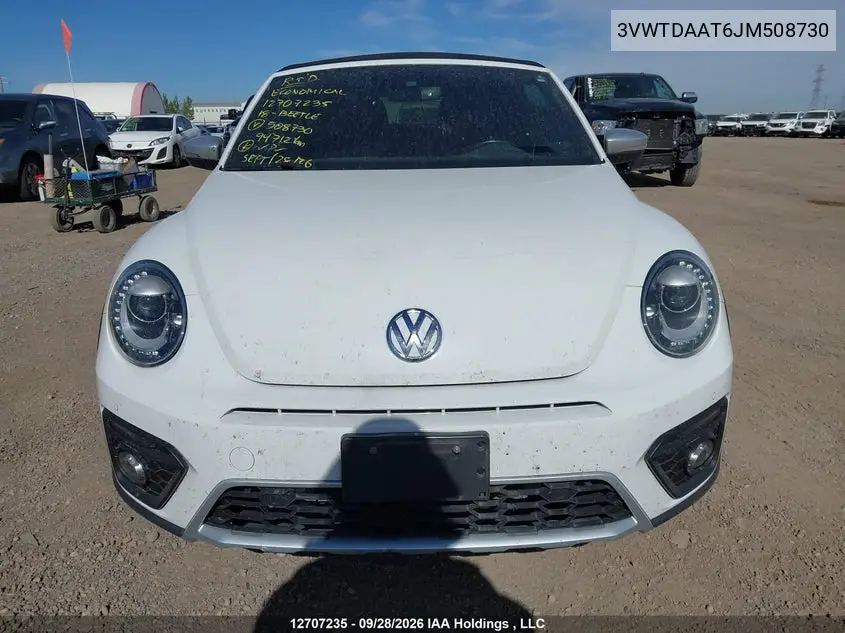 2018 VOLKSWAGEN BEETLE VIN 3VWTDAAT6JM508730 — фото 13