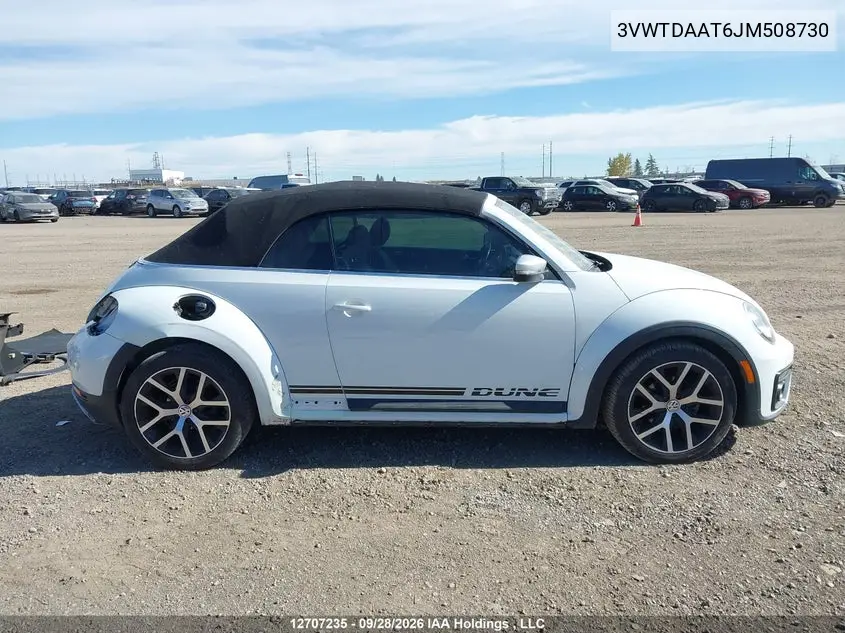2018 VOLKSWAGEN BEETLE VIN 3VWTDAAT6JM508730 — фото 14