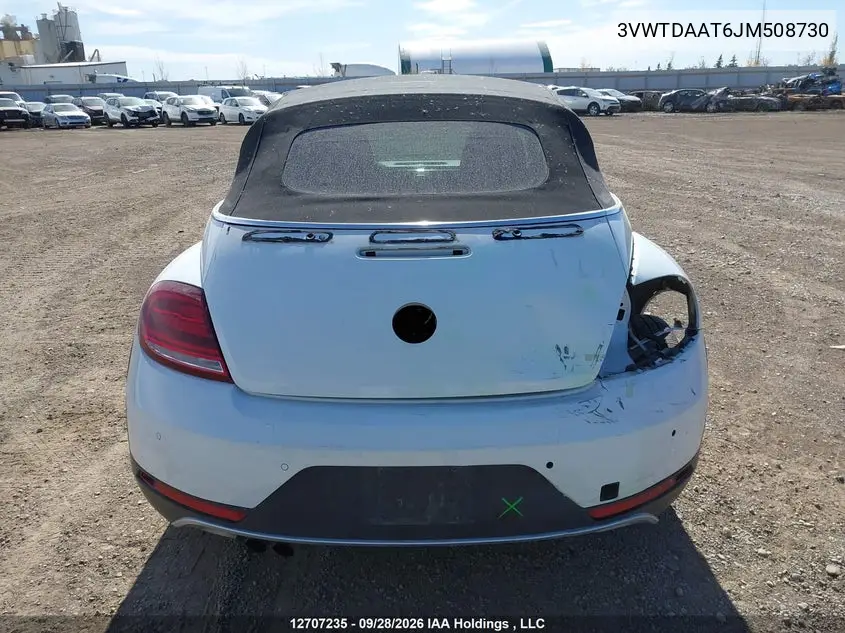 2018 VOLKSWAGEN BEETLE VIN 3VWTDAAT6JM508730 — фото 17