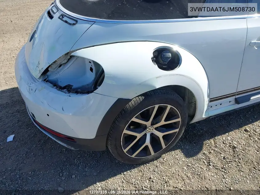 2018 VOLKSWAGEN BEETLE VIN 3VWTDAAT6JM508730 — фото 19