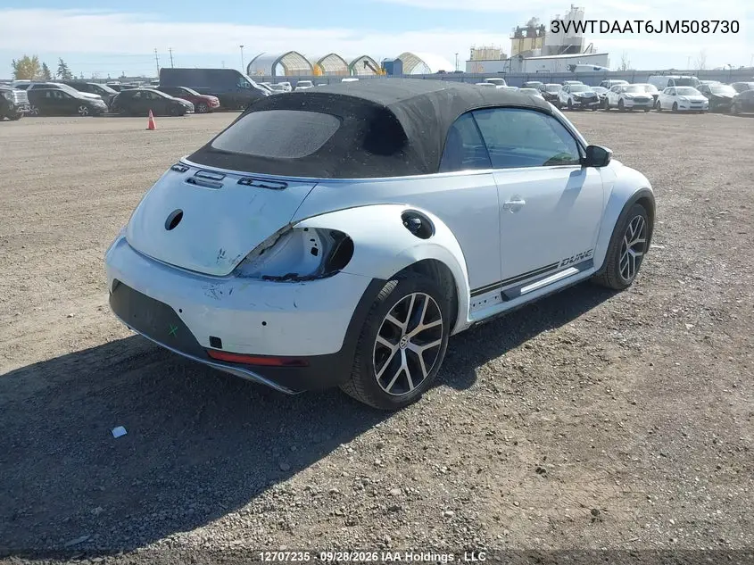 2018 VOLKSWAGEN BEETLE VIN 3VWTDAAT6JM508730 — фото 4