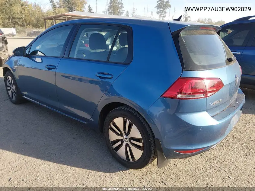 2015 VOLKSWAGEN E GOLF VIN WVWPP7AU3FW902829 — фото 3