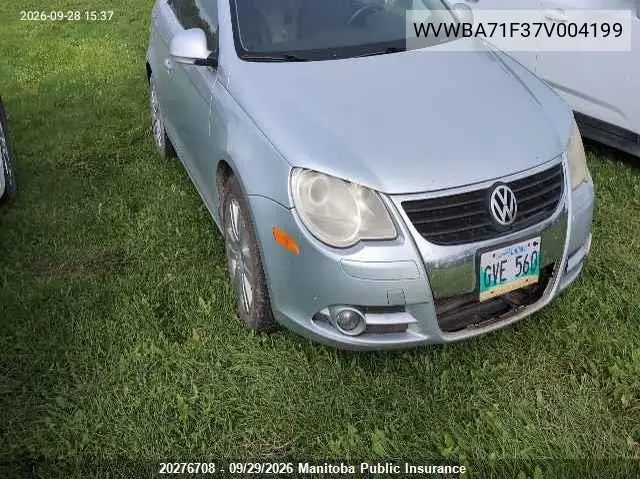 VOLKSWAGEN EOS 2007, VIN WVWBA71F37V004199