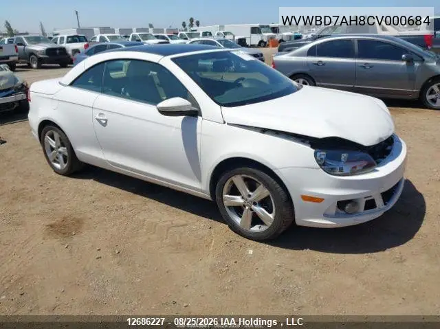 VOLKSWAGEN EOS 2012, VIN WVWBD7AH8CV000684
