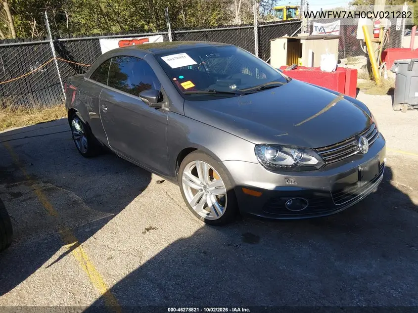 VOLKSWAGEN EOS 2012, VIN WVWFW7AH0CV021282
