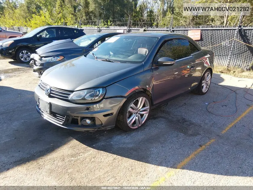 2012 VOLKSWAGEN EOS VIN WVWFW7AH0CV021282 — фото 2