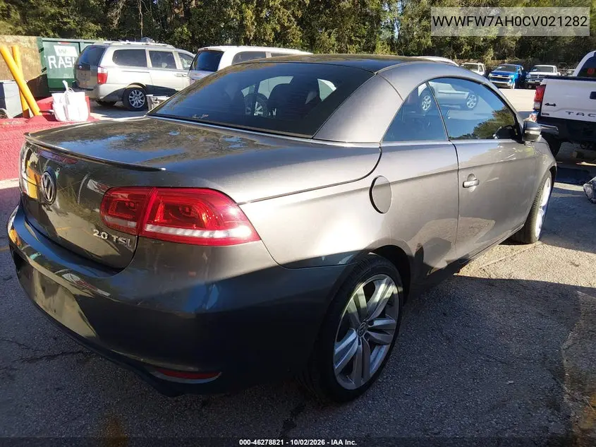 2012 VOLKSWAGEN EOS VIN WVWFW7AH0CV021282 — фото 4
