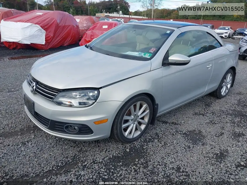 2012 VOLKSWAGEN EOS VIN WVWBW7AHXCV015505 — фото 2
