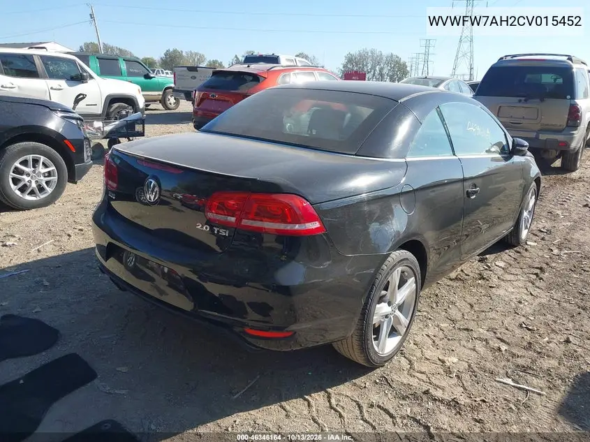 2012 VOLKSWAGEN EOS VIN WVWFW7AH2CV015452 — фото 4
