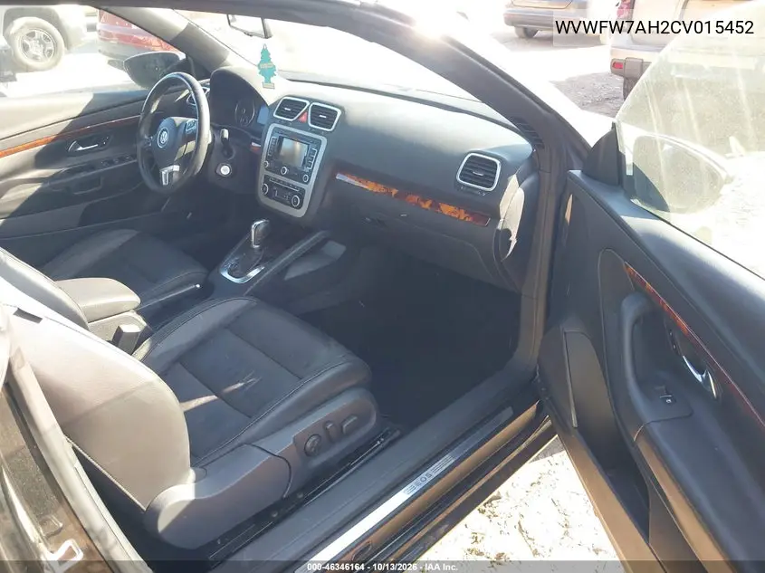 2012 VOLKSWAGEN EOS VIN WVWFW7AH2CV015452 — фото 5