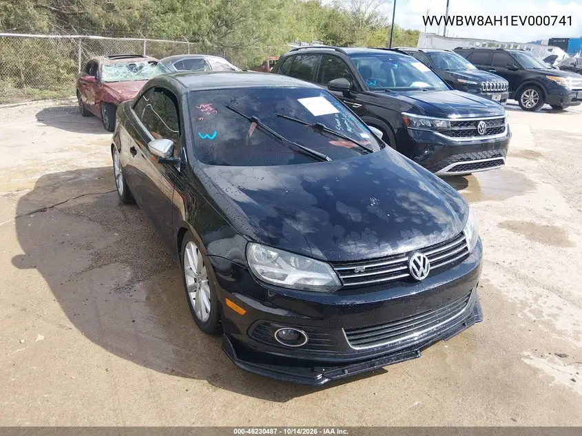 VOLKSWAGEN EOS 2014, VIN WVWBW8AH1EV000741