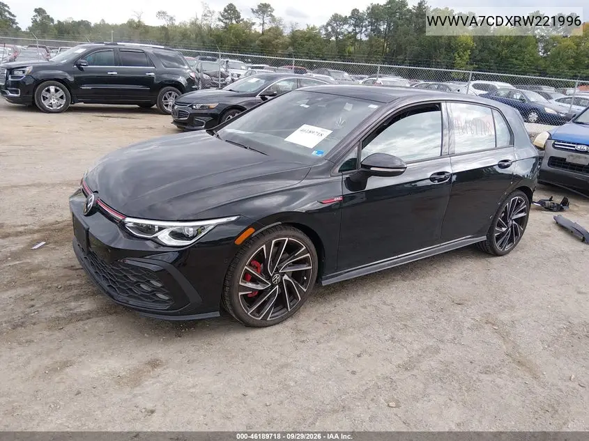 2024 VOLKSWAGEN GOLF GTI VIN WVWVA7CDXRW221996 — фото 2