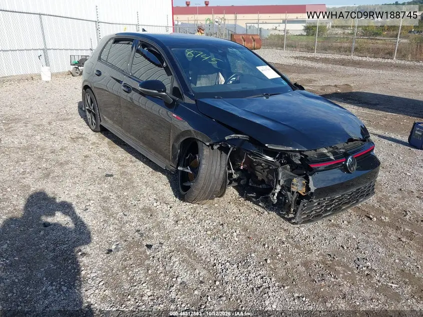 VOLKSWAGEN GOLF GTI 2024, VIN WVWHA7CD9RW188745