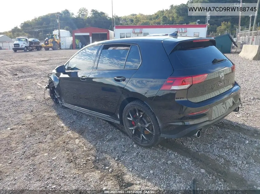 2024 VOLKSWAGEN GOLF GTI VIN WVWHA7CD9RW188745 — фото 3