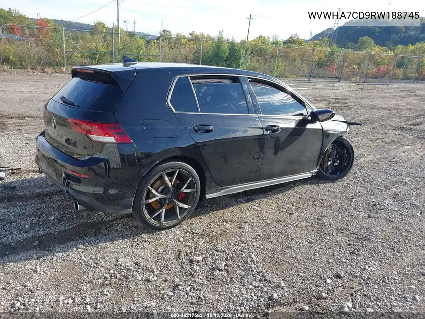 2024 VOLKSWAGEN GOLF GTI VIN WVWHA7CD9RW188745 — фото 4