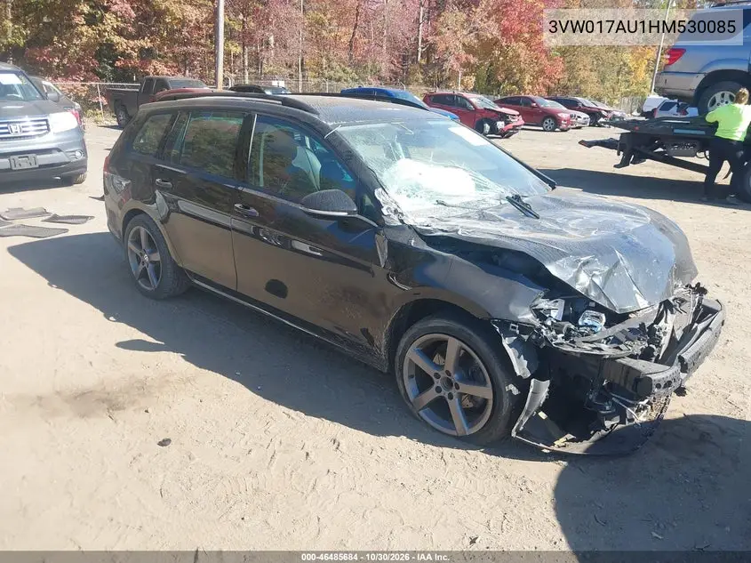 VOLKSWAGEN GOLF SPORTSVAN 2017, VIN 3VW017AU1HM530085