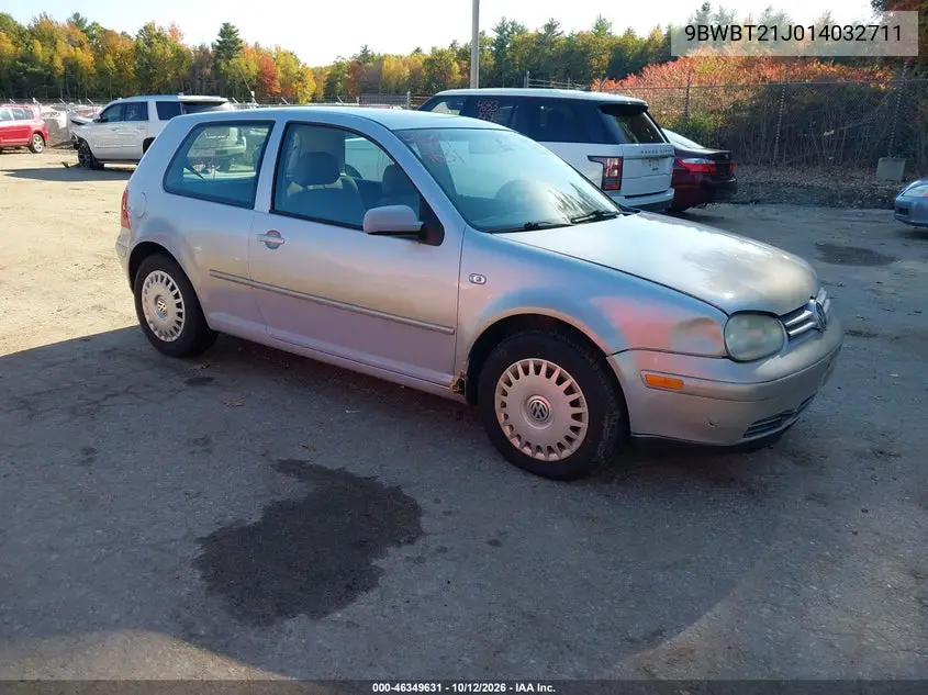 VOLKSWAGEN GOLF 2001, VIN 9BWBT21J014032711