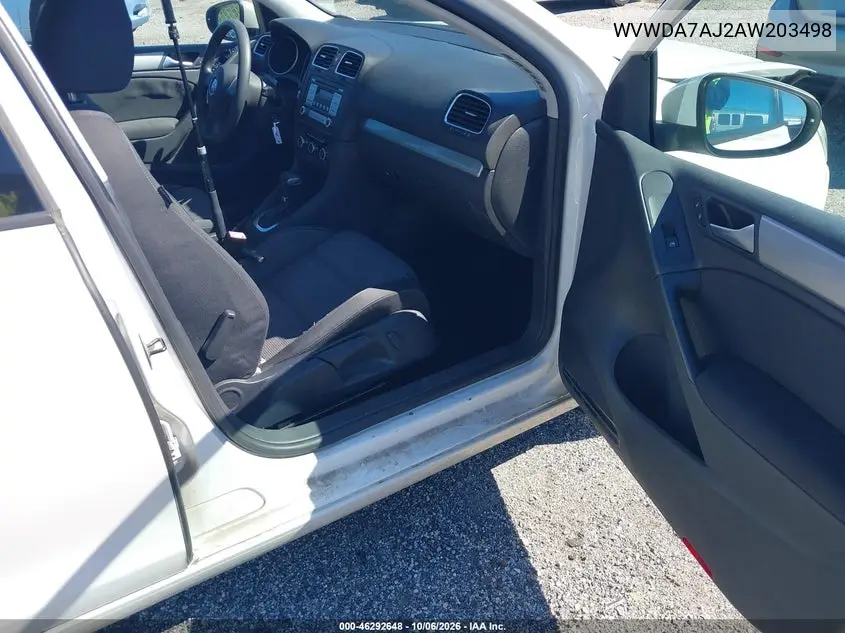 2010 VOLKSWAGEN GOLF VIN WVWDA7AJ2AW203498 — фото 5