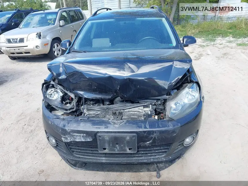 2012 VOLKSWAGEN GOLF VIN 3VWML7AJ8CM712411 — фото 12