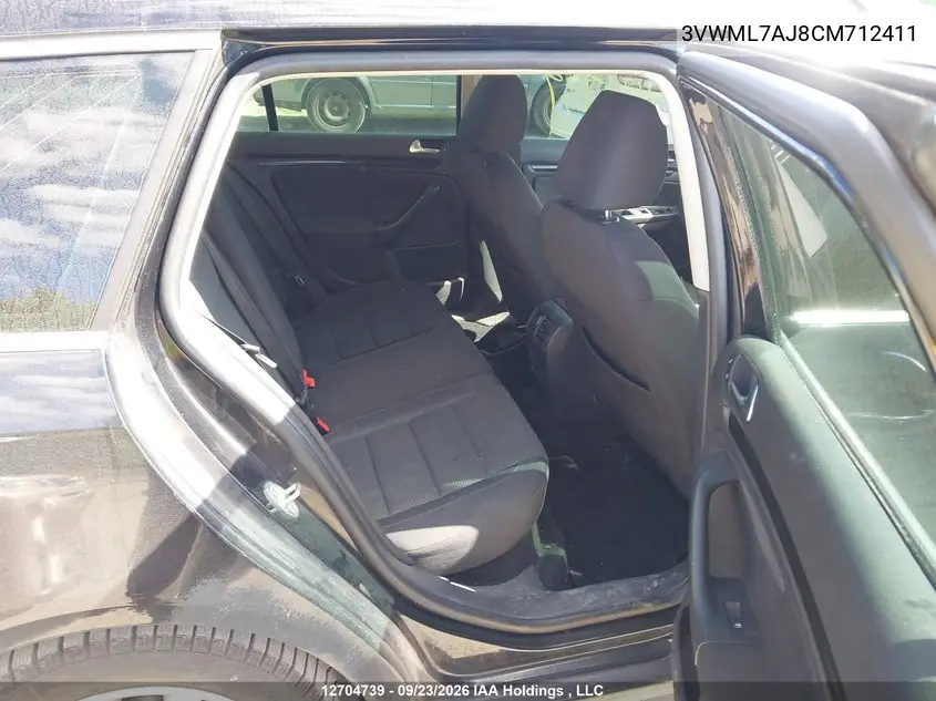 2012 VOLKSWAGEN GOLF VIN 3VWML7AJ8CM712411 — фото 8
