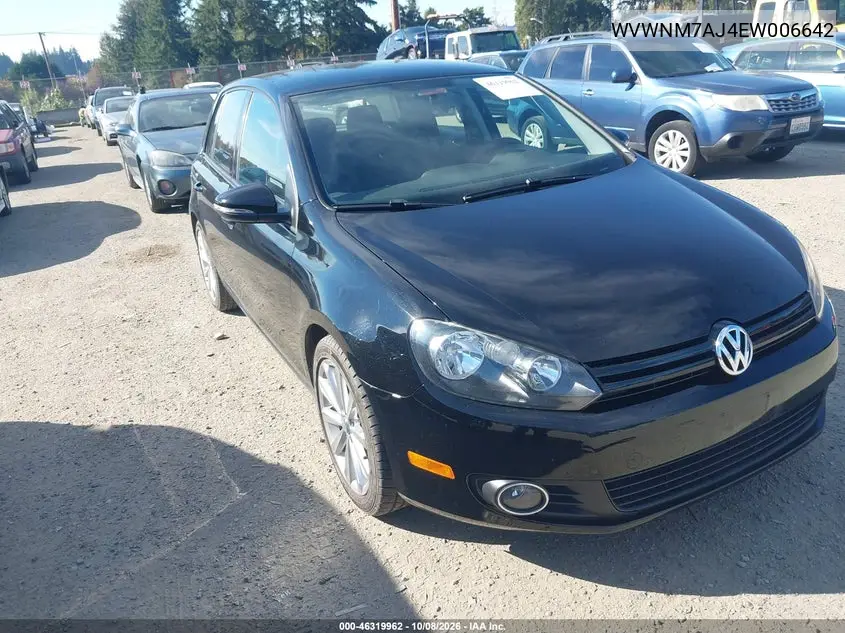 VOLKSWAGEN GOLF 2014, VIN WVWNM7AJ4EW006642
