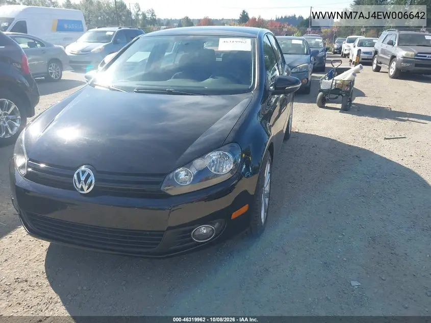 2014 VOLKSWAGEN GOLF VIN WVWNM7AJ4EW006642 — фото 2