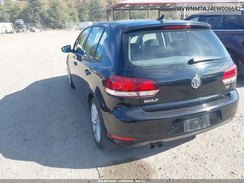 2014 VOLKSWAGEN GOLF VIN WVWNM7AJ4EW006642 — фото 3