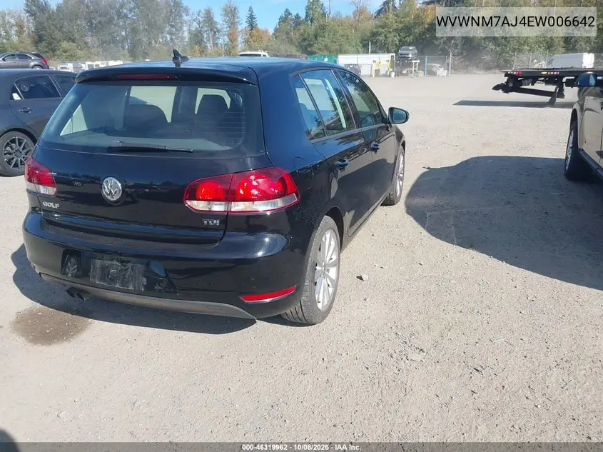 2014 VOLKSWAGEN GOLF VIN WVWNM7AJ4EW006642 — фото 4