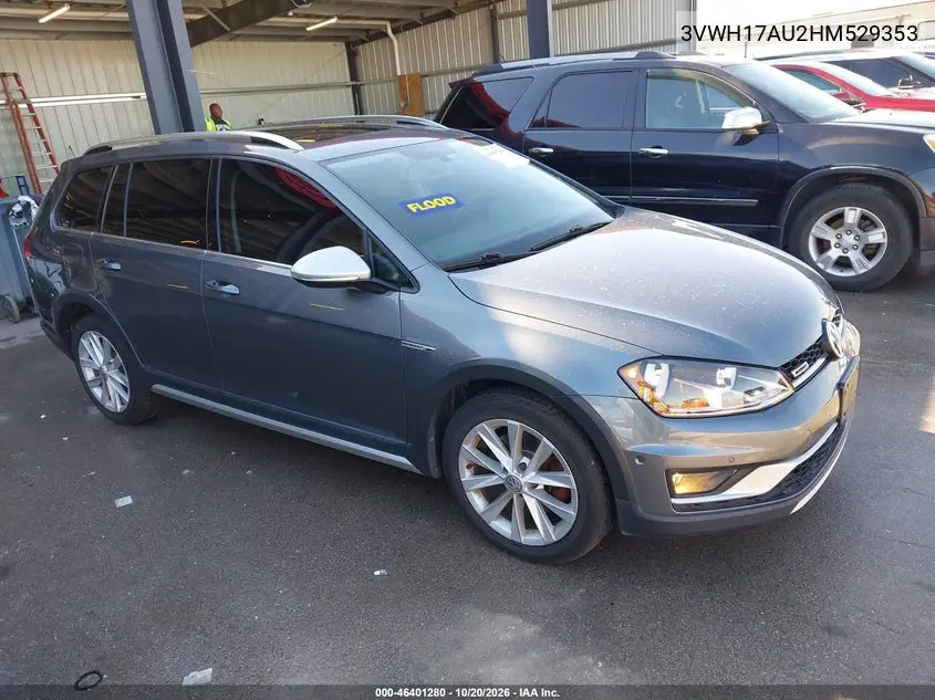 VOLKSWAGEN GOLF 2017, VIN 3VWH17AU2HM529353