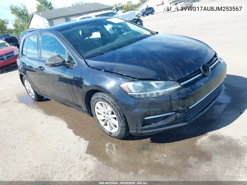 VOLKSWAGEN GOLF 2018, VIN 3VWG17AU8JM253567