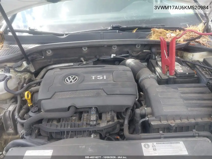 2019 VOLKSWAGEN GOLF VIN 3VWM17AU6KM520984 — фото 10
