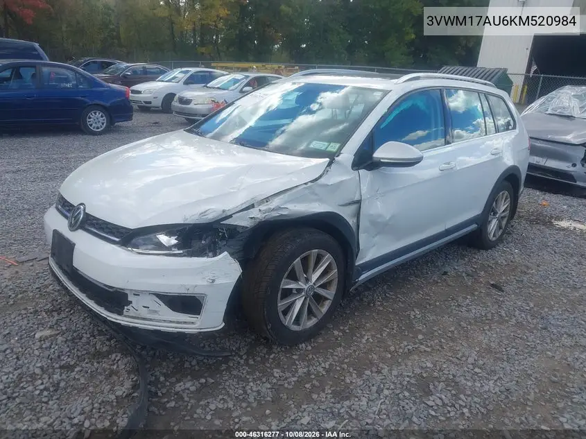 2019 VOLKSWAGEN GOLF VIN 3VWM17AU6KM520984 — фото 2