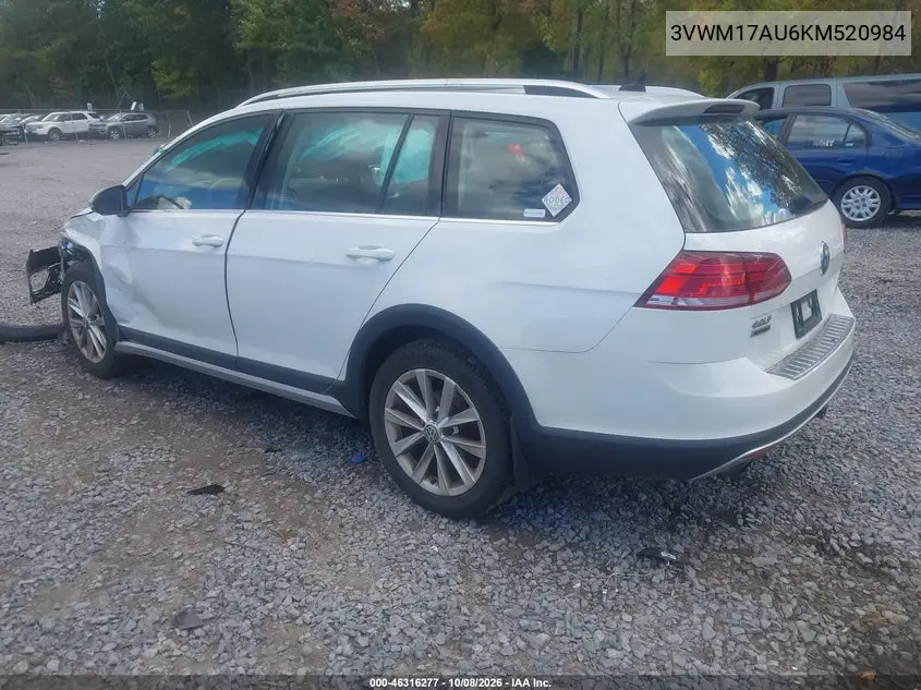 2019 VOLKSWAGEN GOLF VIN 3VWM17AU6KM520984 — фото 3