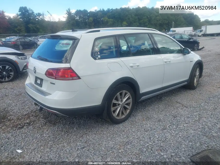 2019 VOLKSWAGEN GOLF VIN 3VWM17AU6KM520984 — фото 4